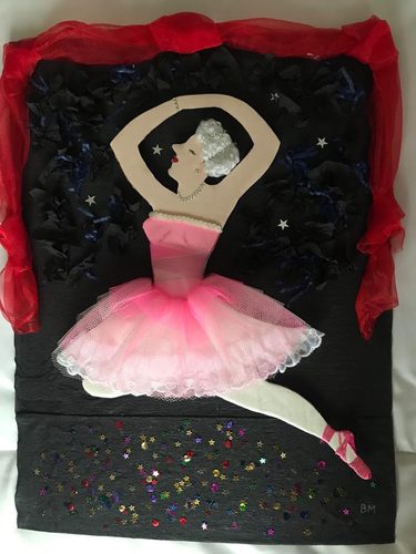 Brenda, Midnight dancer, collage.